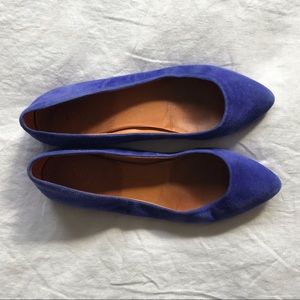 Madewell Blue Suede Shoes